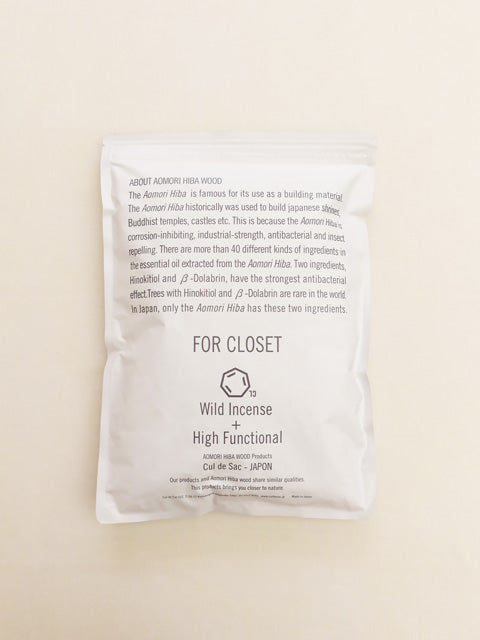 青森ヒバ<br>クローゼット用消臭・防虫材