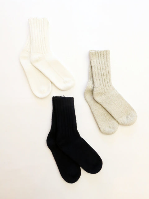 Cotton Silk<br>Ribbed Socks