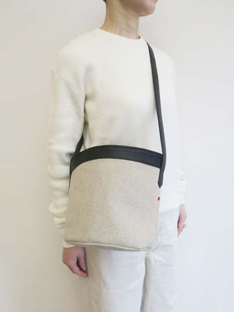 コットンリネン<br>バケツ型ショルダーバッグS