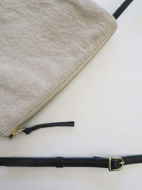 コットンリネン<br>ポシェットL