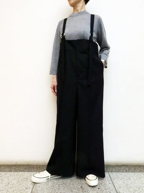 サスペンダー付き<br>ハイウエストパンツ