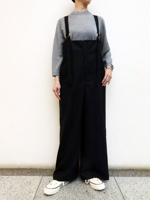 サスペンダー付き<br>ハイウエストパンツ