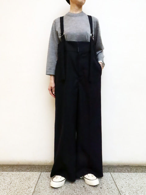 サスペンダー付き<br>ハイウエストパンツ