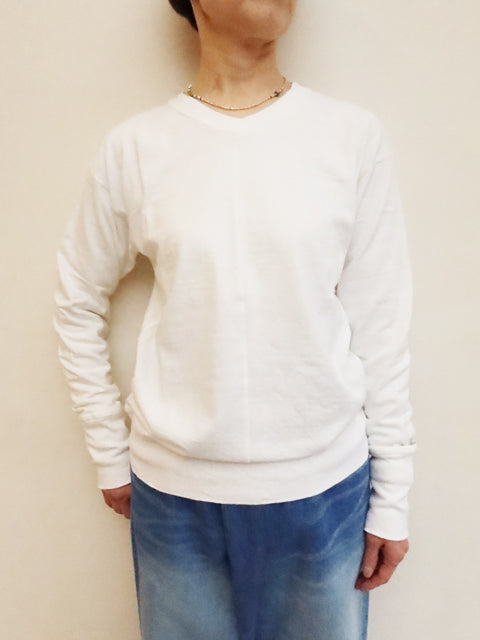 VネックロングスリーブTEE