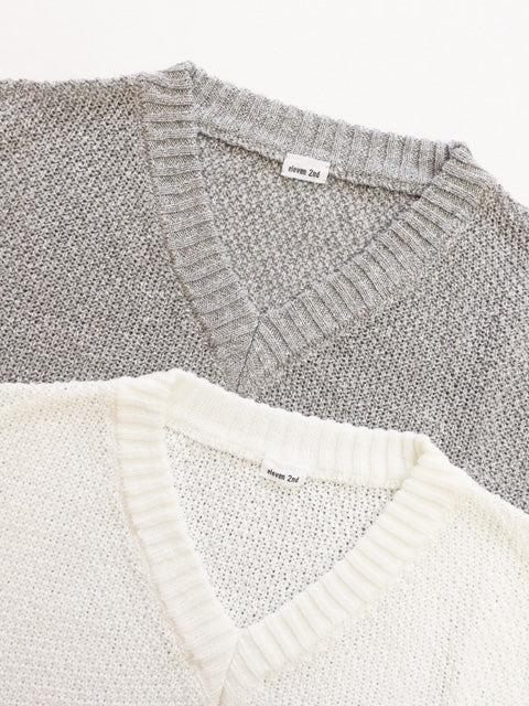 V NECK SLIPOVER