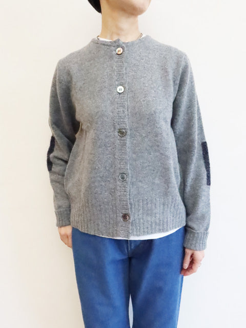 ELBOW PATCH<br>ROUND CARDIGAN