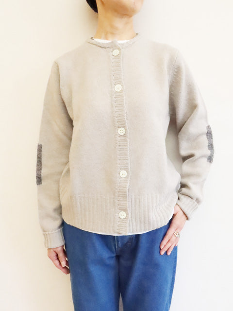 ELBOW PATCH<br>ROUND CARDIGAN