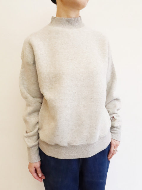 ダウニーウラケハイネックプルオーバー