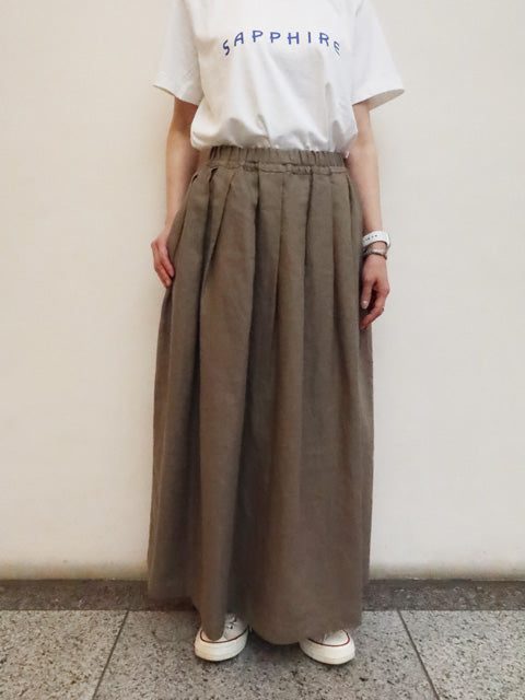 ソリッドリネン ヴォヤージュスカート