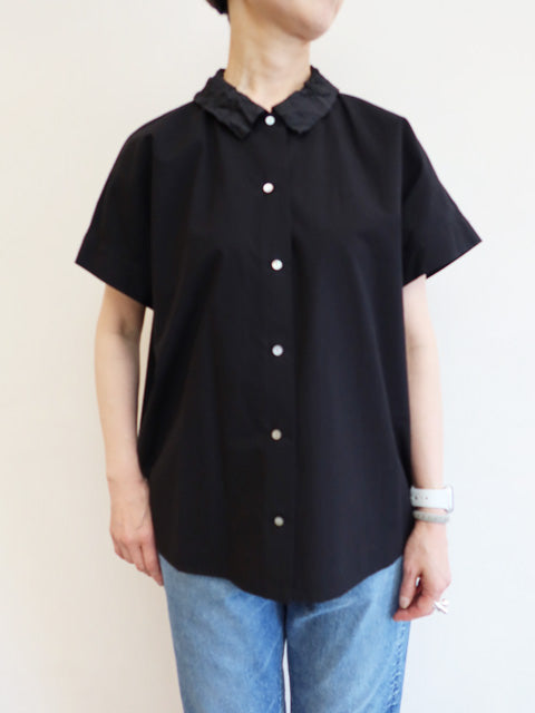 washer collar wide shirt