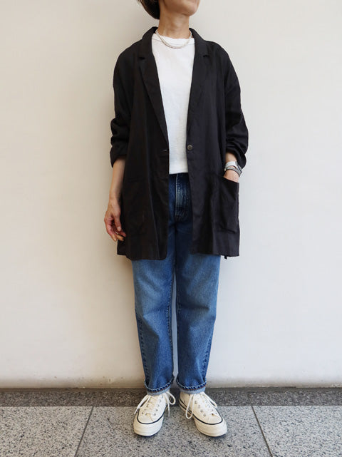 linen wide shirt JK