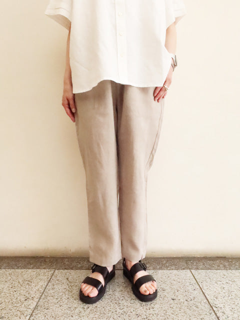 SLIM LINEN PANTS