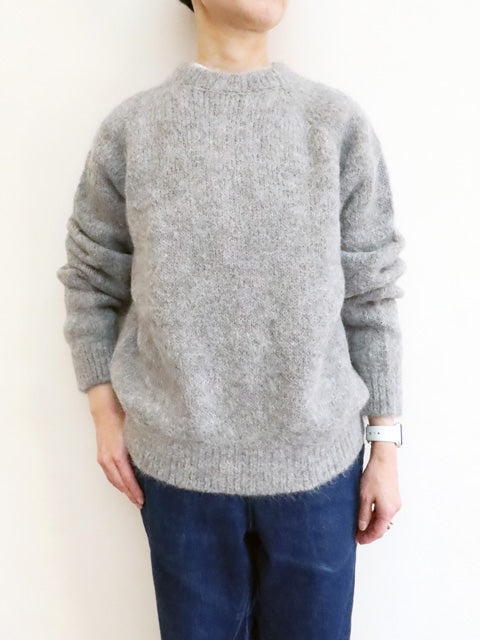 3G天竺 アルパカ×ウール<br>ラグランスリーブ クルーネック