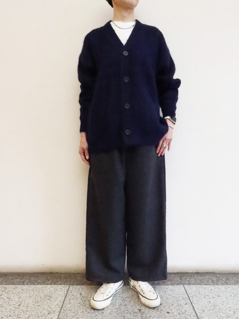 シャギーアルパカ<br>Vネックカーディガン