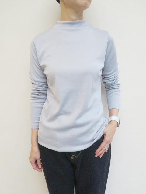 シルクコットン<br>モックネックプルオーバー