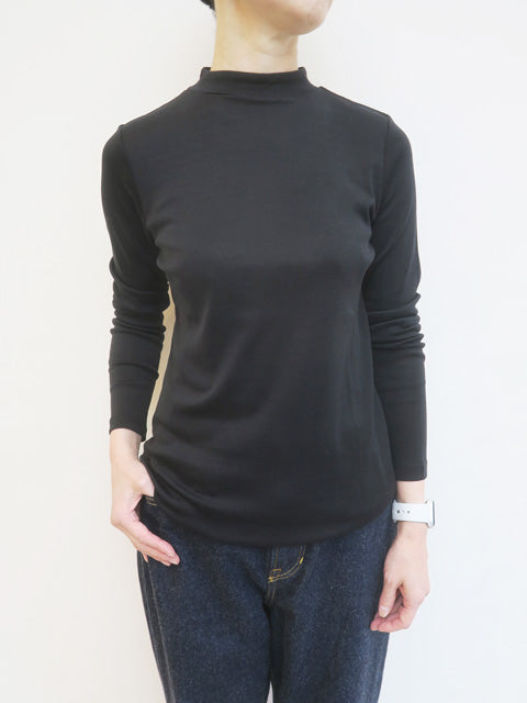 シルクコットン<br>モックネックプルオーバー