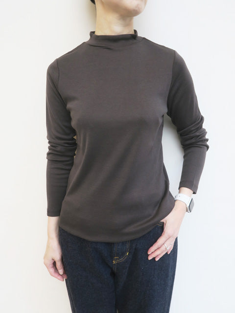 シルクコットン<br>モックネックプルオーバー