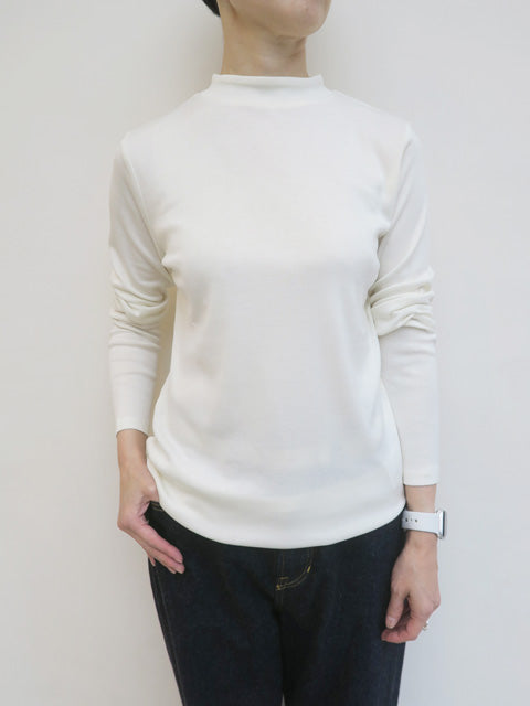 シルクコットン<br>モックネックプルオーバー