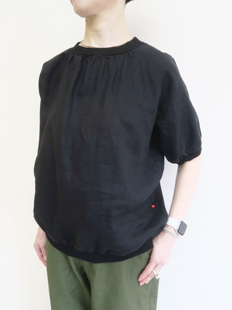 5分袖プルオーバーブラウス