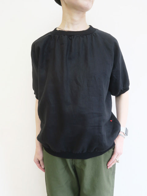 5分袖プルオーバーブラウス