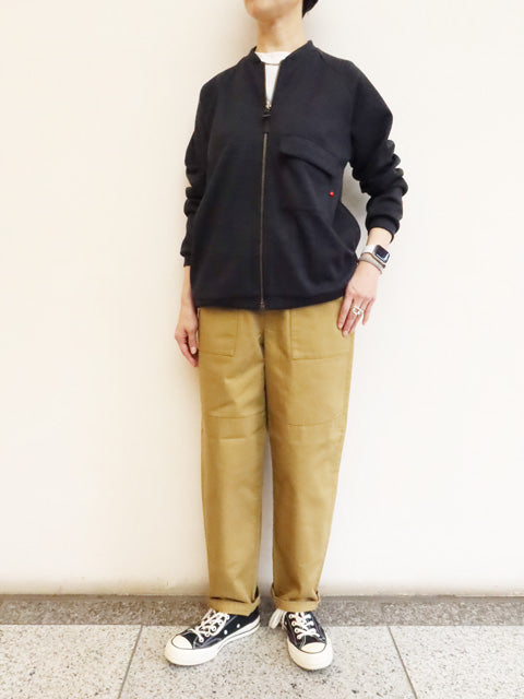 Permanent Age　パーマネントエイジ　ジップアップジャケット Permanent Age - ジップアップ ニットジャケット - Silver Grey