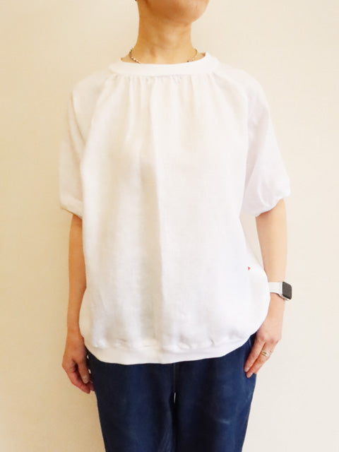 5分袖プルオーバーブラウス