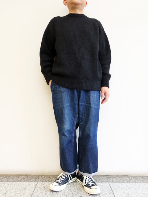 3G天竺 アルパカ×ウール<br>ラグランスリーブ クルーネック