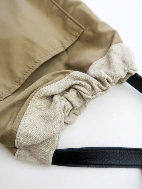 コットンリネン<br>ギャザーバッグ