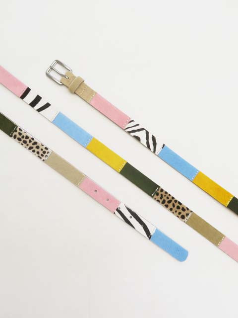 ヘアカーフ パッチワークベルト