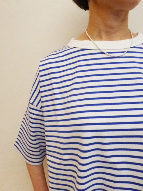 5分袖ボーダーTシャツ