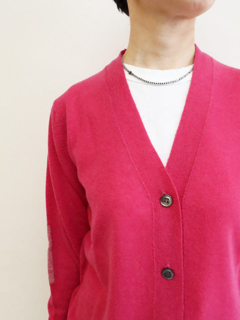 ELBOW PATCH<br>V NECK CARDIGAN