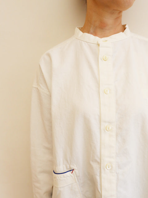 スタンドプルオーバーシャツ