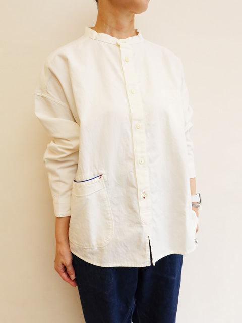 スタンドプルオーバーシャツ