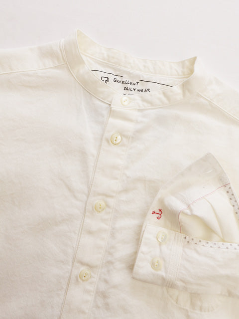 スタンドプルオーバーシャツ