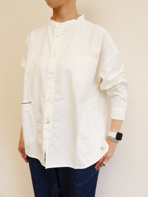 スタンドプルオーバーシャツ