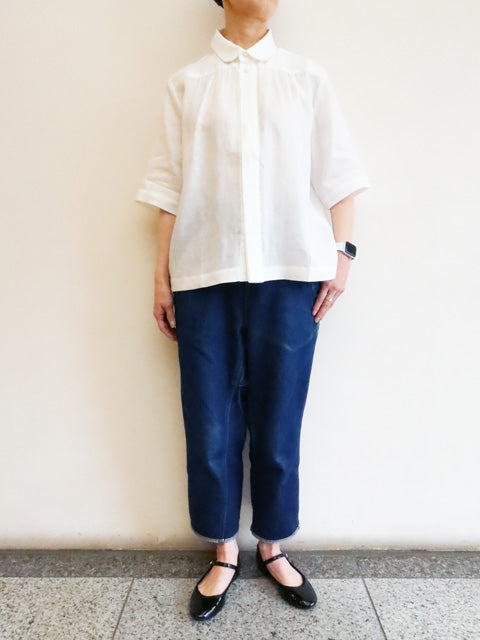 ナチュラルリネン マーガレットブラウス