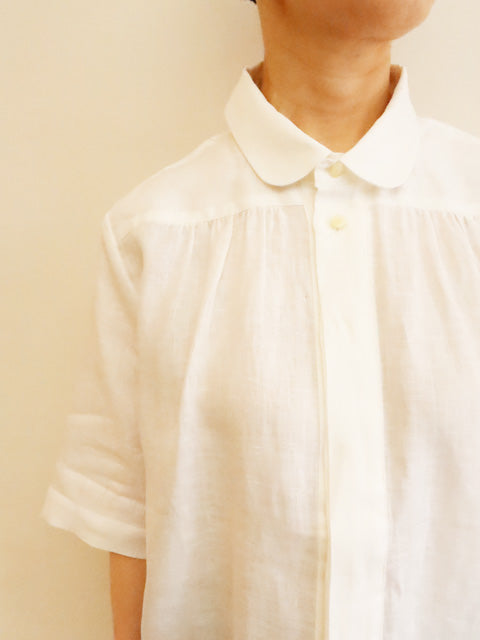 ナチュラルリネン マーガレットブラウス