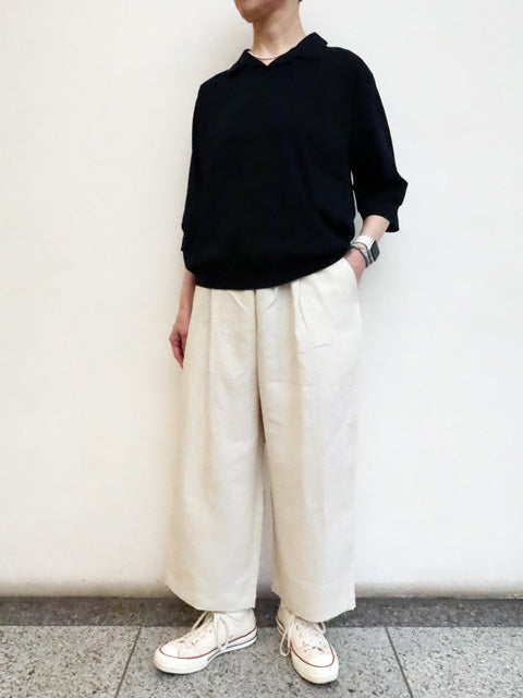 ソリッドリネン ヴォヤージュパンツ