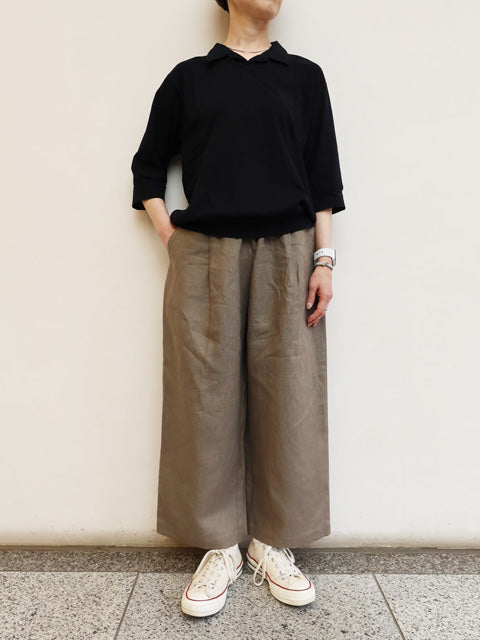 ソリッドリネン ヴォヤージュパンツ