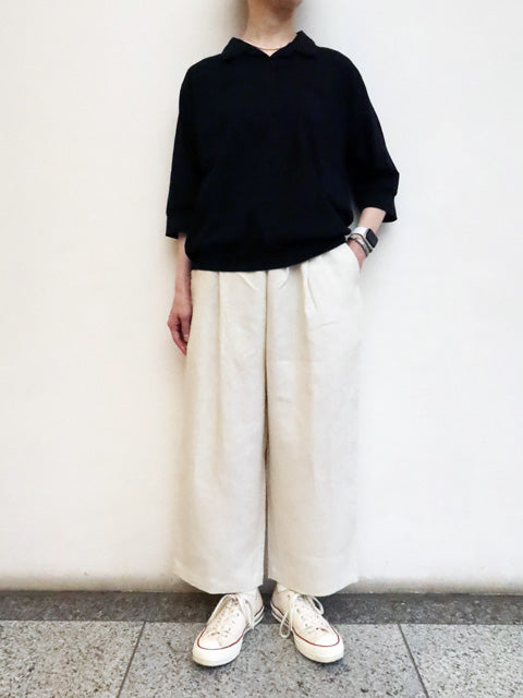 ソリッドリネン ヴォヤージュパンツ