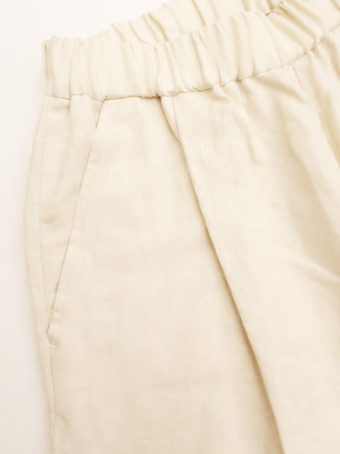 ソリッドリネン ヴォヤージュパンツ