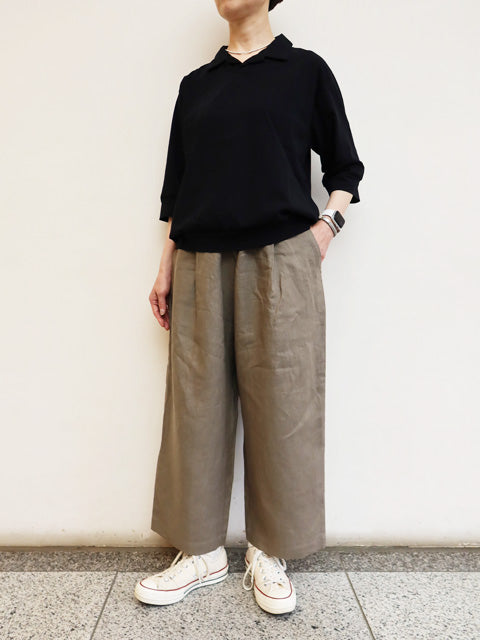 ソリッドリネン ヴォヤージュパンツ