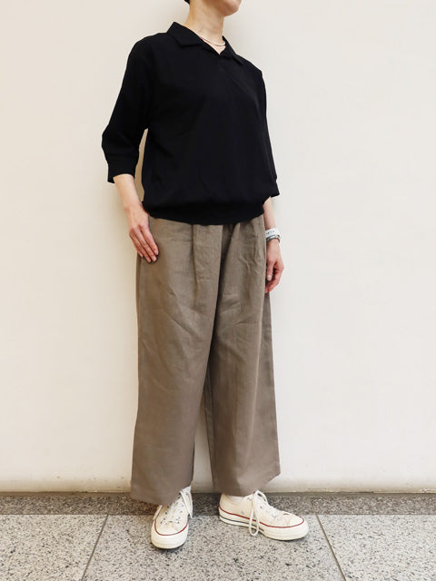 ソリッドリネン ヴォヤージュパンツ