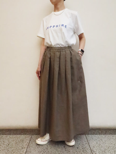 ソリッドリネン ヴォヤージュスカート