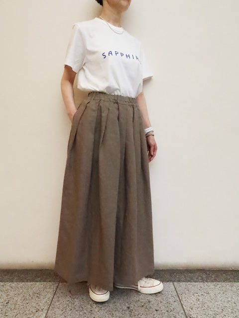 ソリッドリネン ヴォヤージュスカート