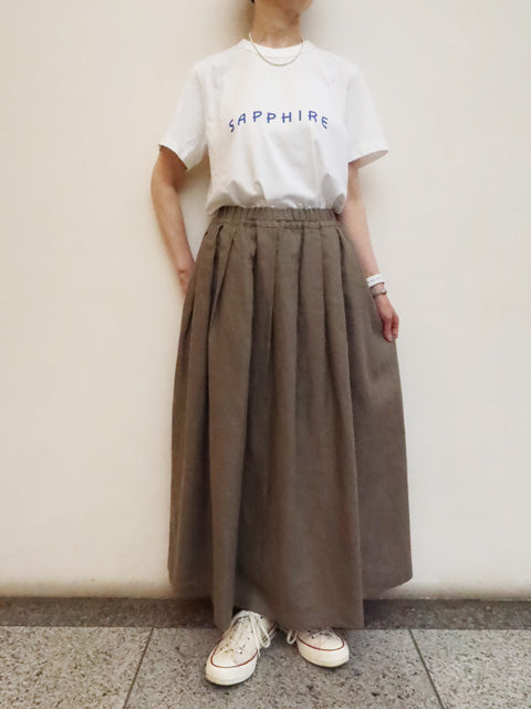 ソリッドリネン ヴォヤージュスカート