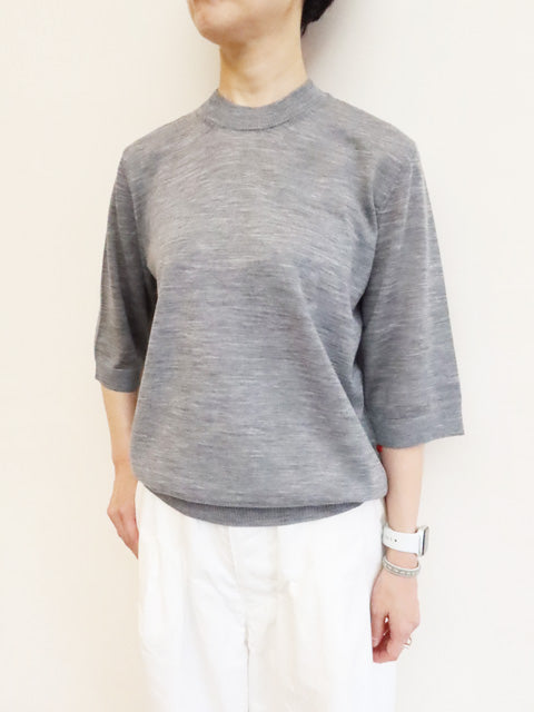 6分袖プルオーバーセーター