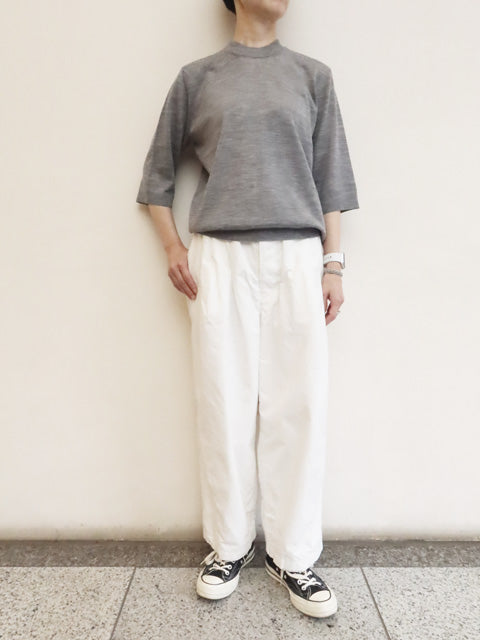 6分袖プルオーバーセーター