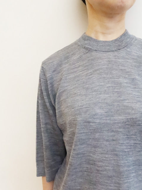 6分袖プルオーバーセーター