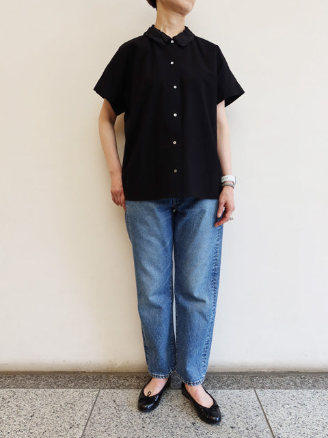 washer collar wide shirt